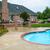 Concrete patio around pool